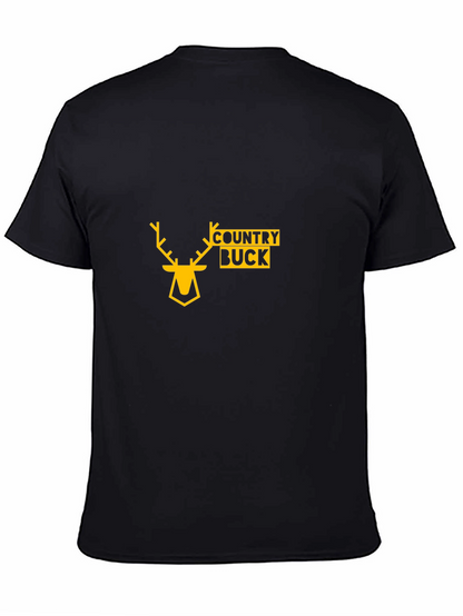 Country Buck Black T-Shirt