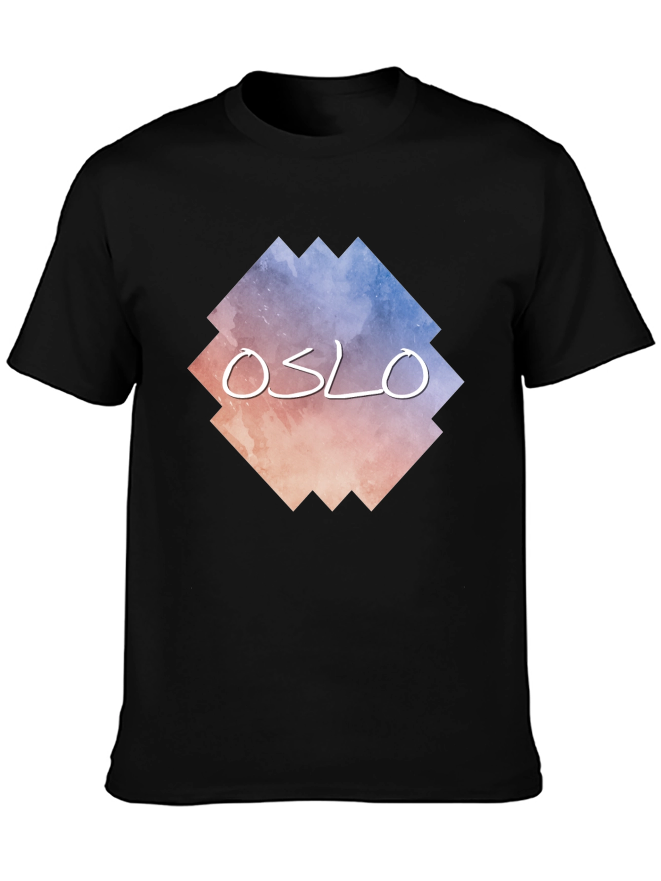 Oslo Graphic Tee - Urban Style Black T-Shirt