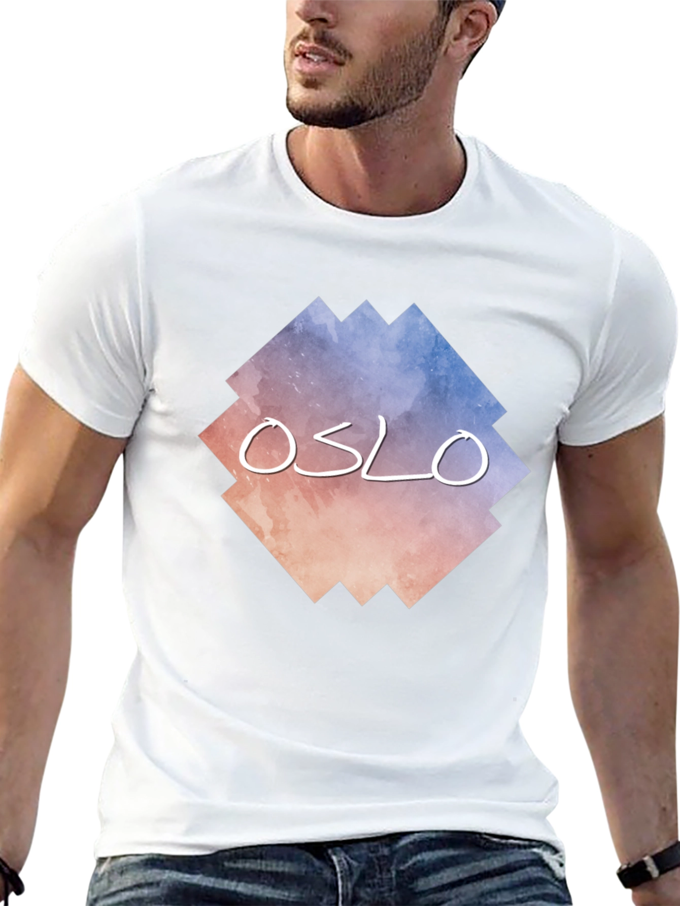 Oslo Graphic Tee - Urban Style Black T-Shirt