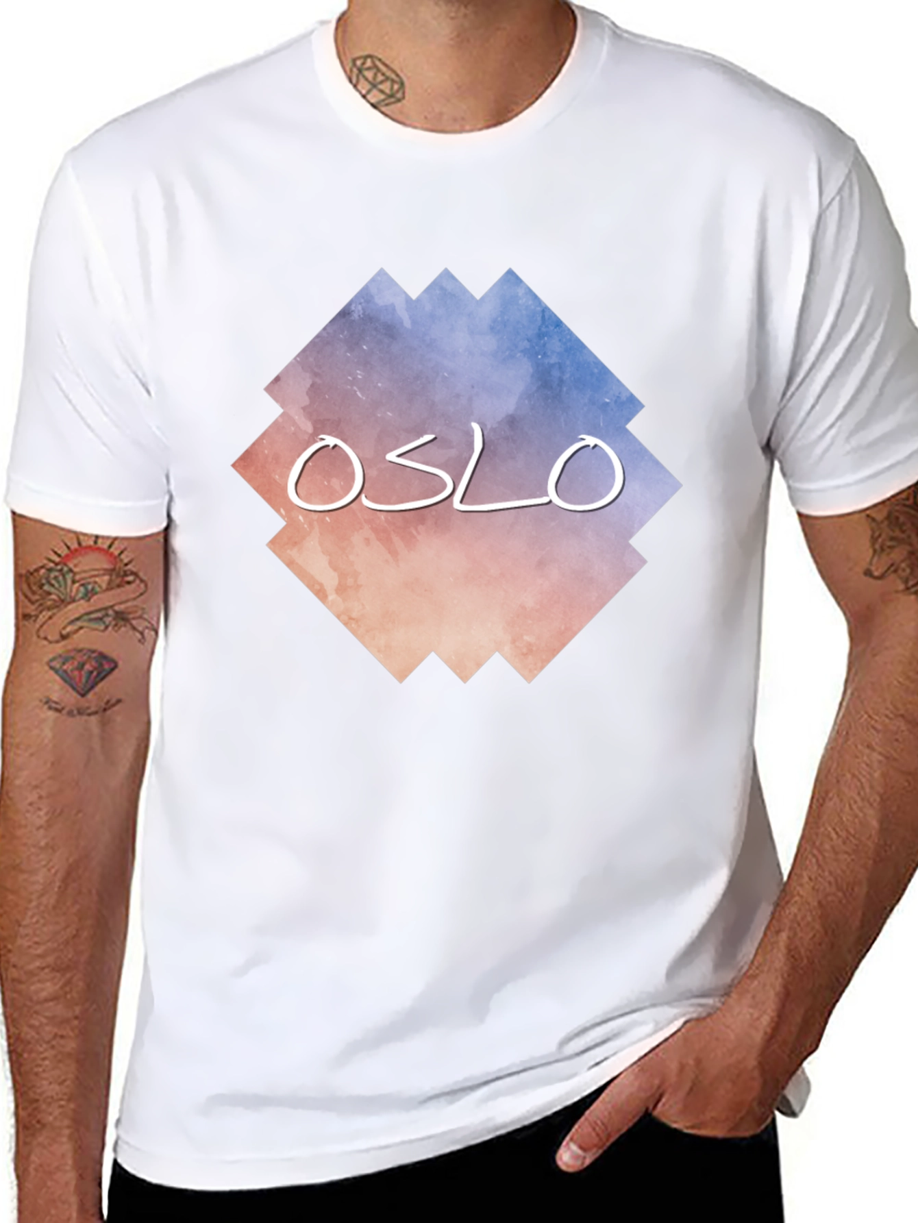 Oslo Graphic Tee - Urban Style Black T-Shirt