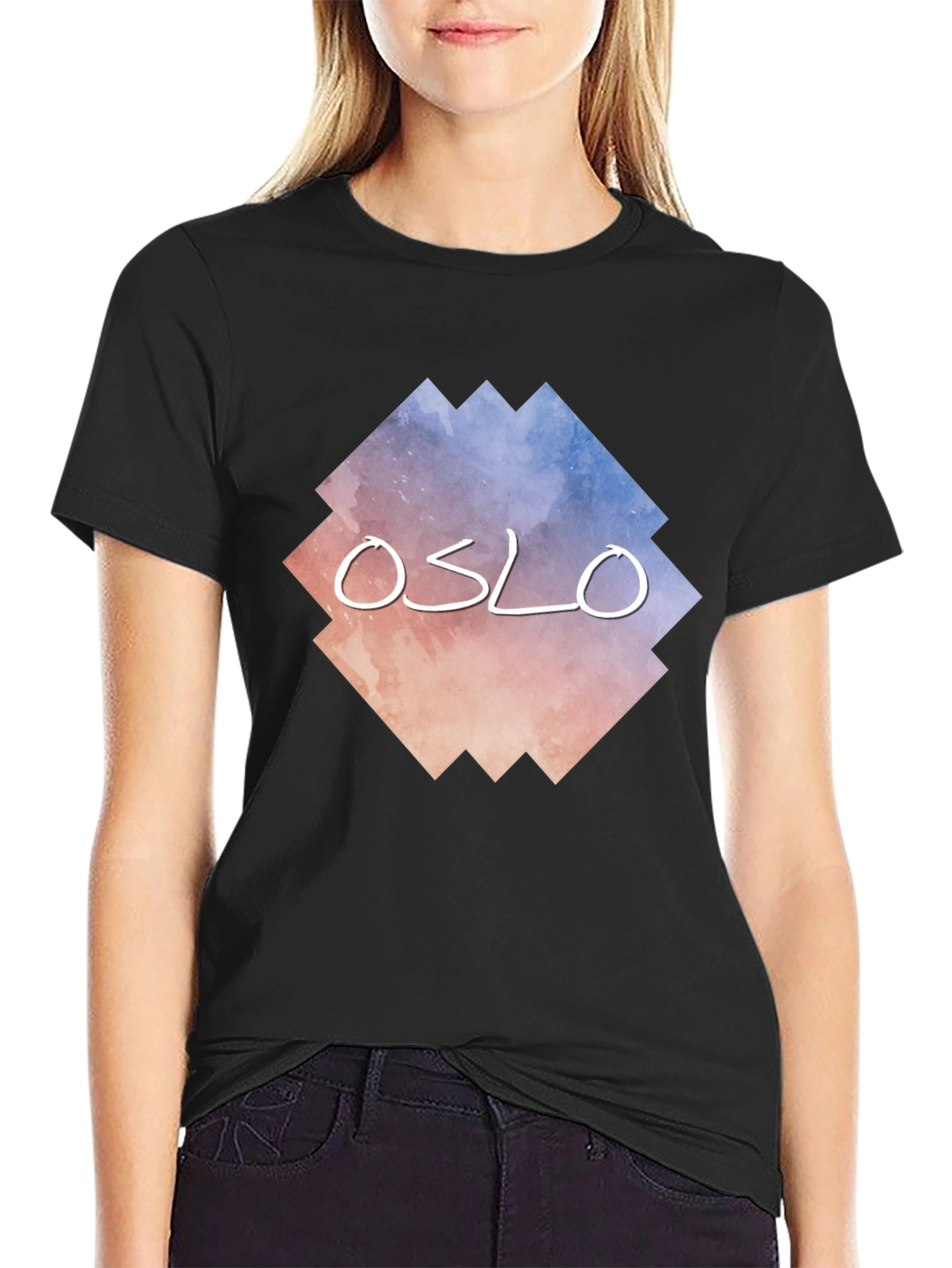 Oslo Graphic Tee - Urban Style Black T-Shirt