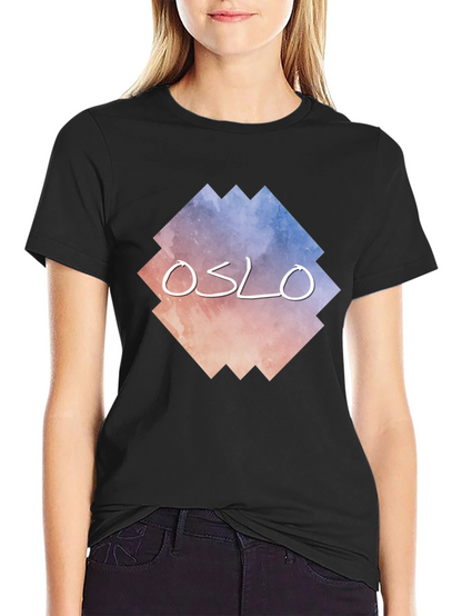 Oslo Graphic Tee - Urban Style Black T-Shirt