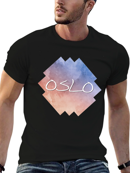 Oslo Graphic Tee - Urban Style Black T-Shirt