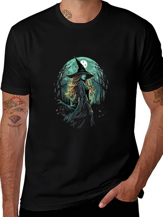 Witch Graphic T-Shirt - Halloween Style
