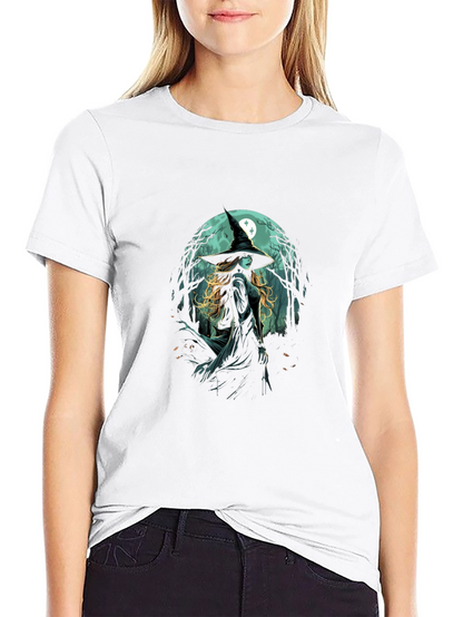 Witch Graphic T-Shirt - Halloween Style