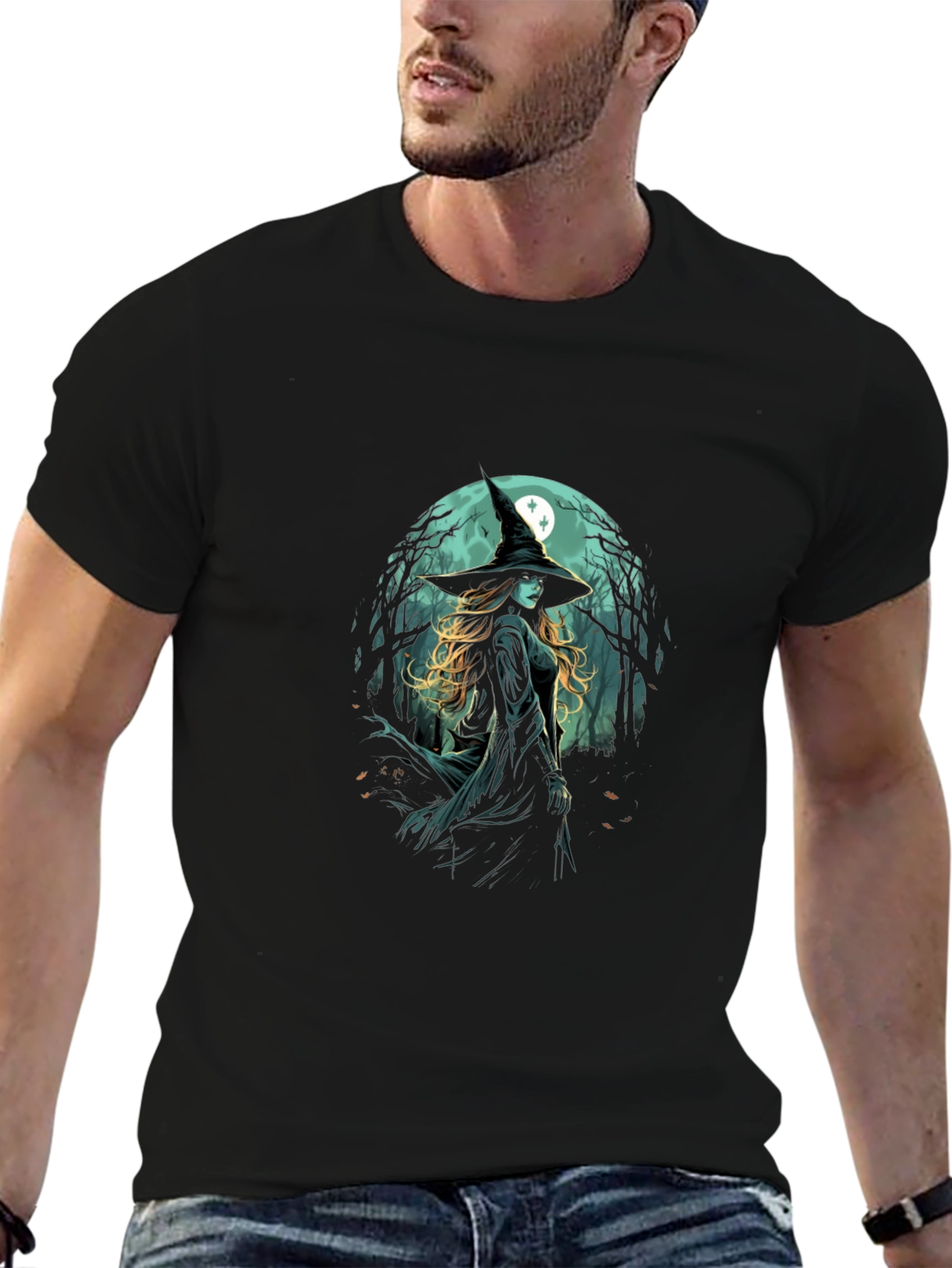 Witch Graphic T-Shirt - Halloween Style