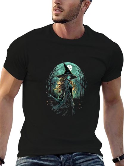 Witch Graphic T-Shirt - Halloween Style