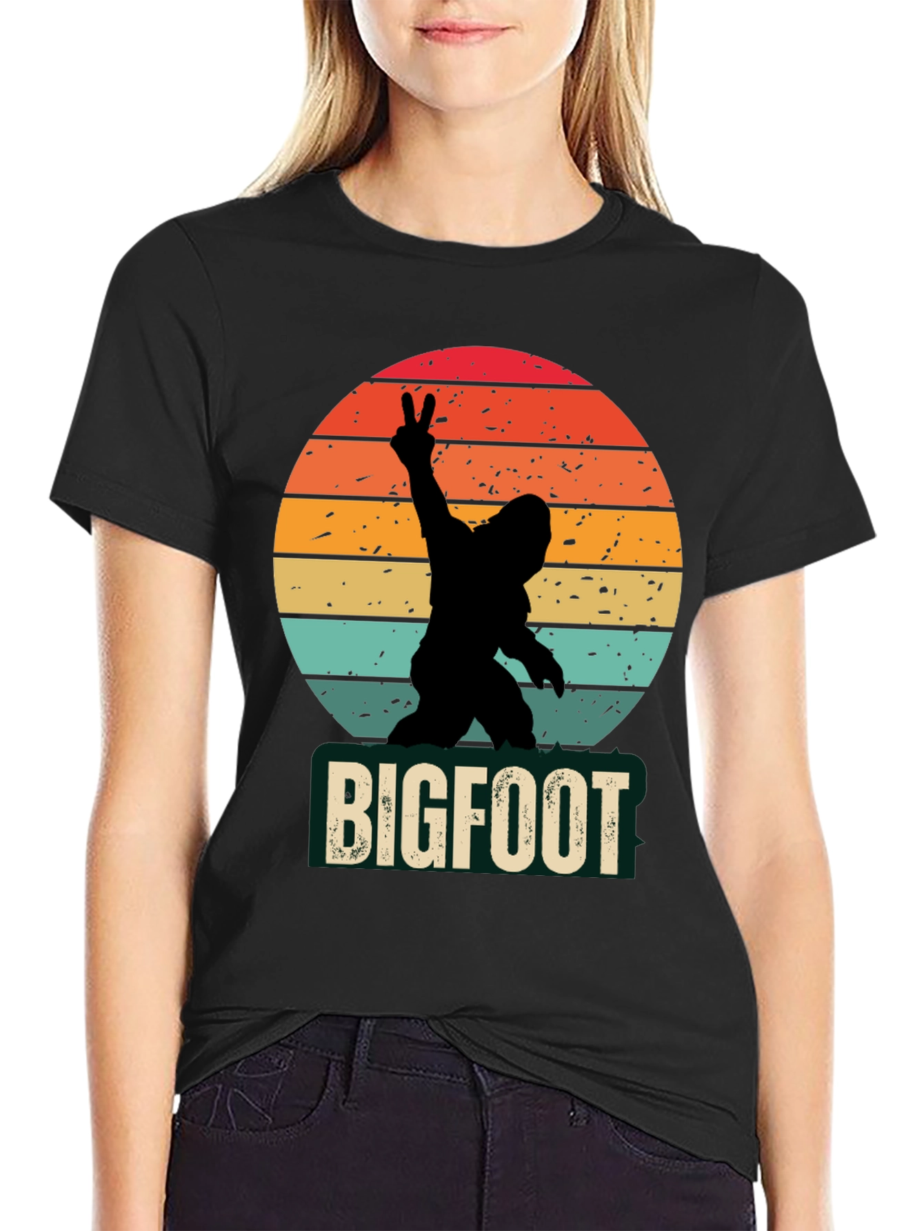 Bigfoot Sunset Graphic Tee