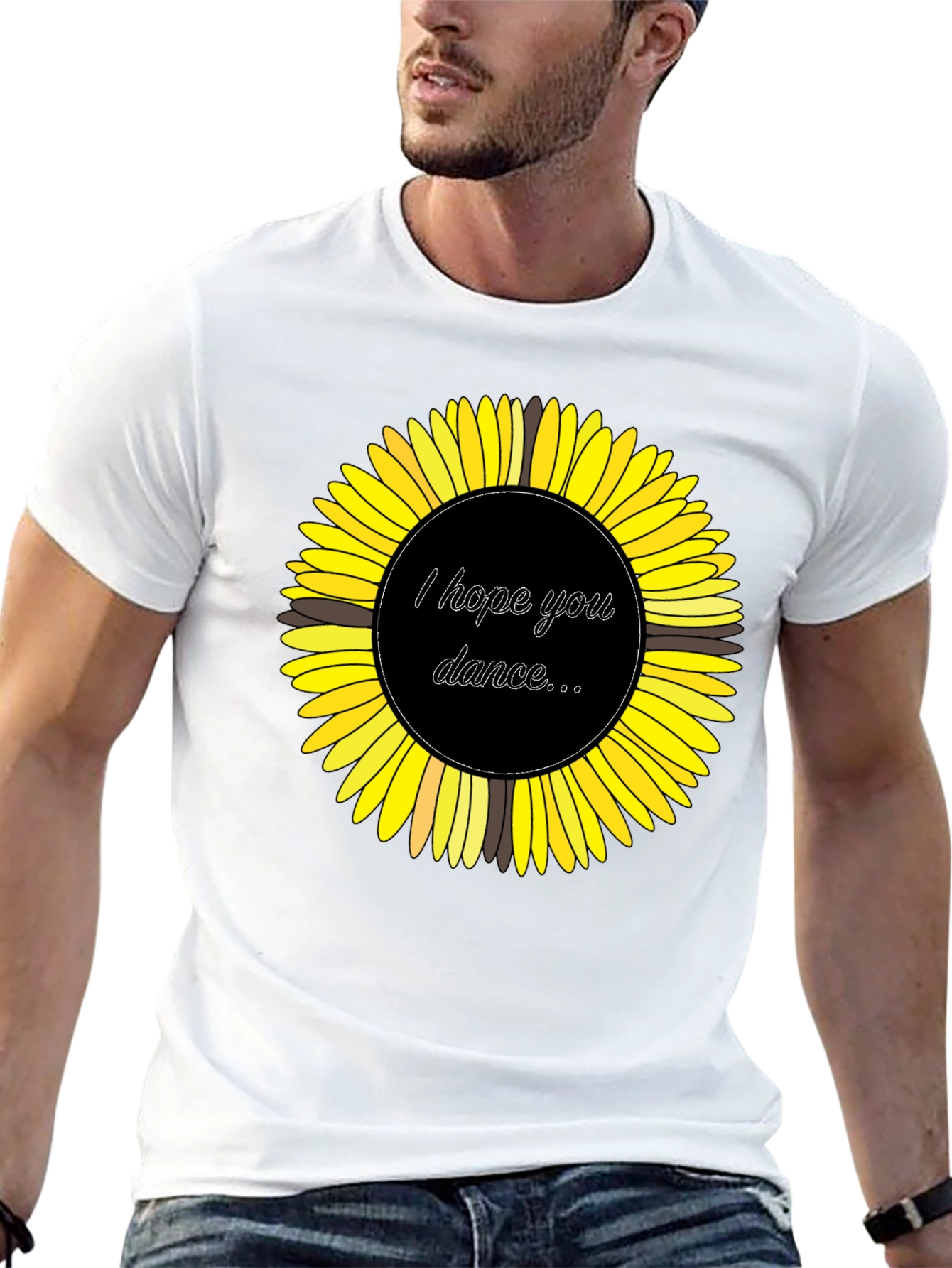 Sunflower Graphic Tee - I Hope You Dance T-Shirt