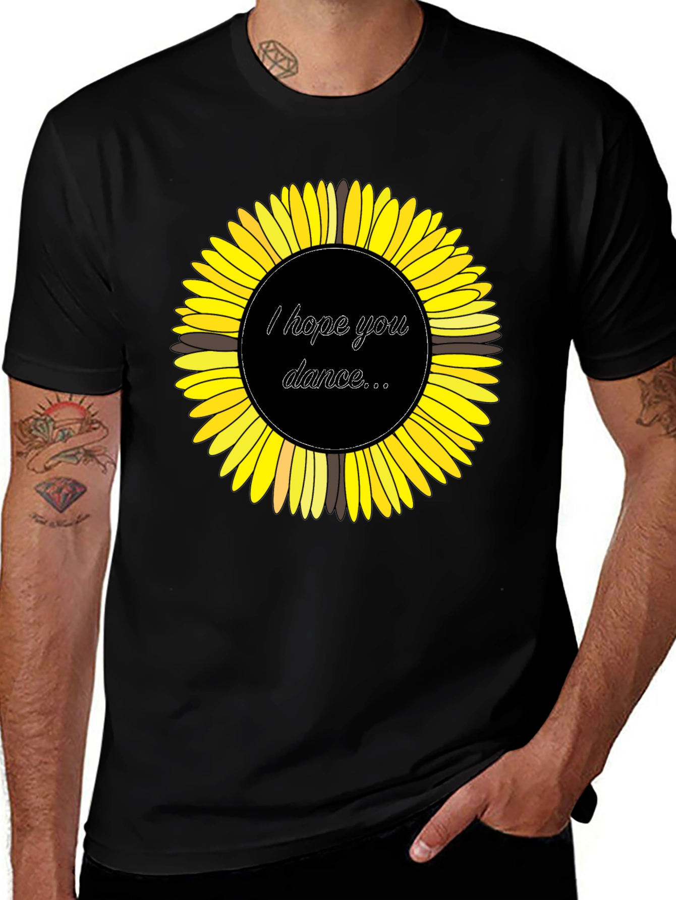 Sunflower Graphic Tee - I Hope You Dance T-Shirt