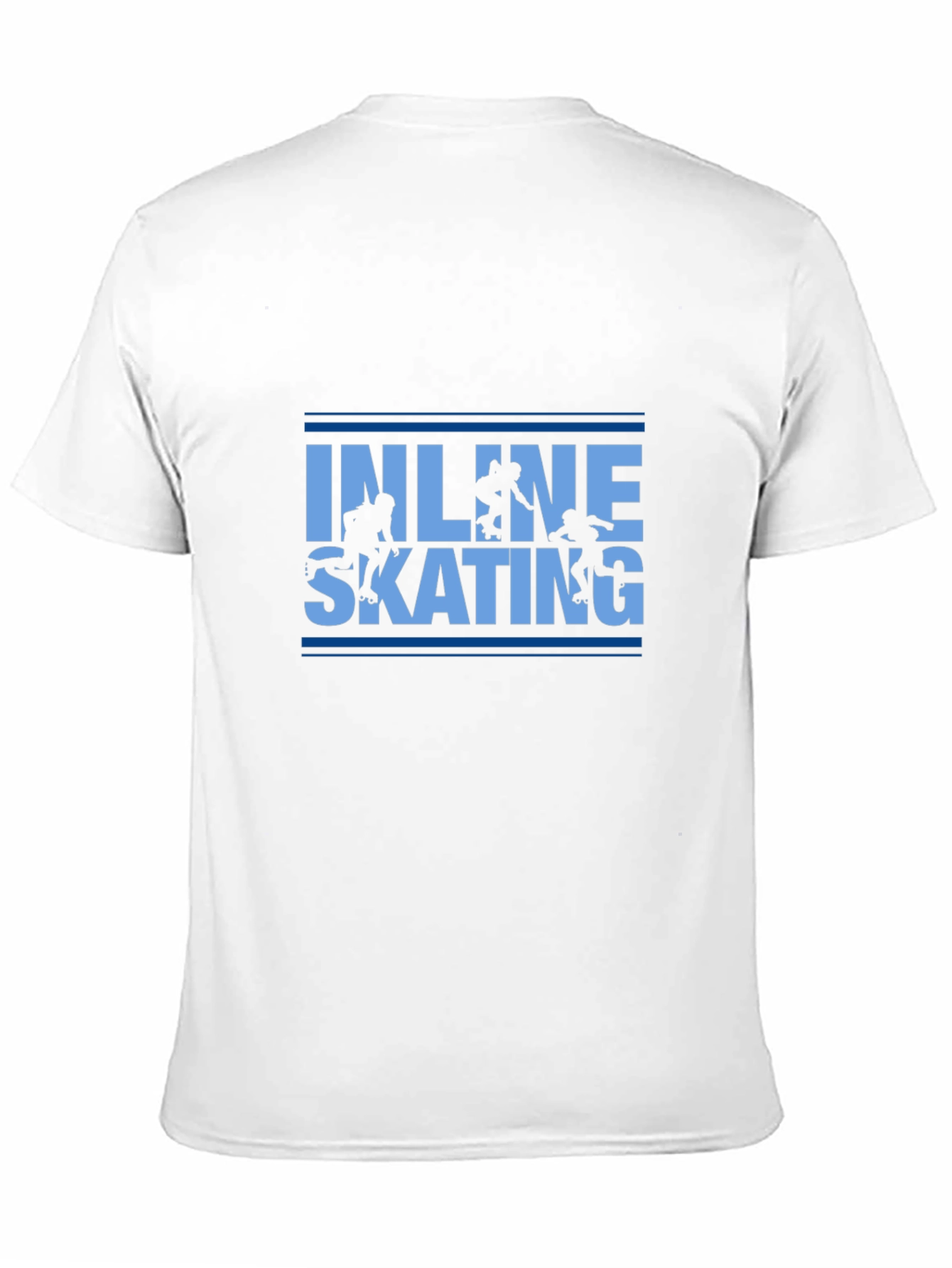 Inline Skating Graphic Tee - Black Cotton T-Shirt