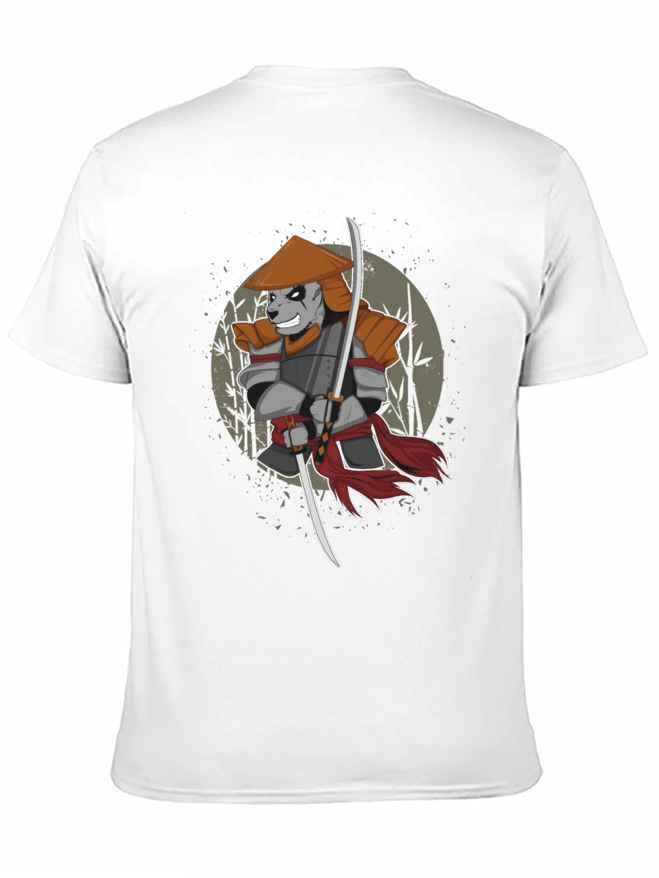Samurai Panda Graphic T-Shirt