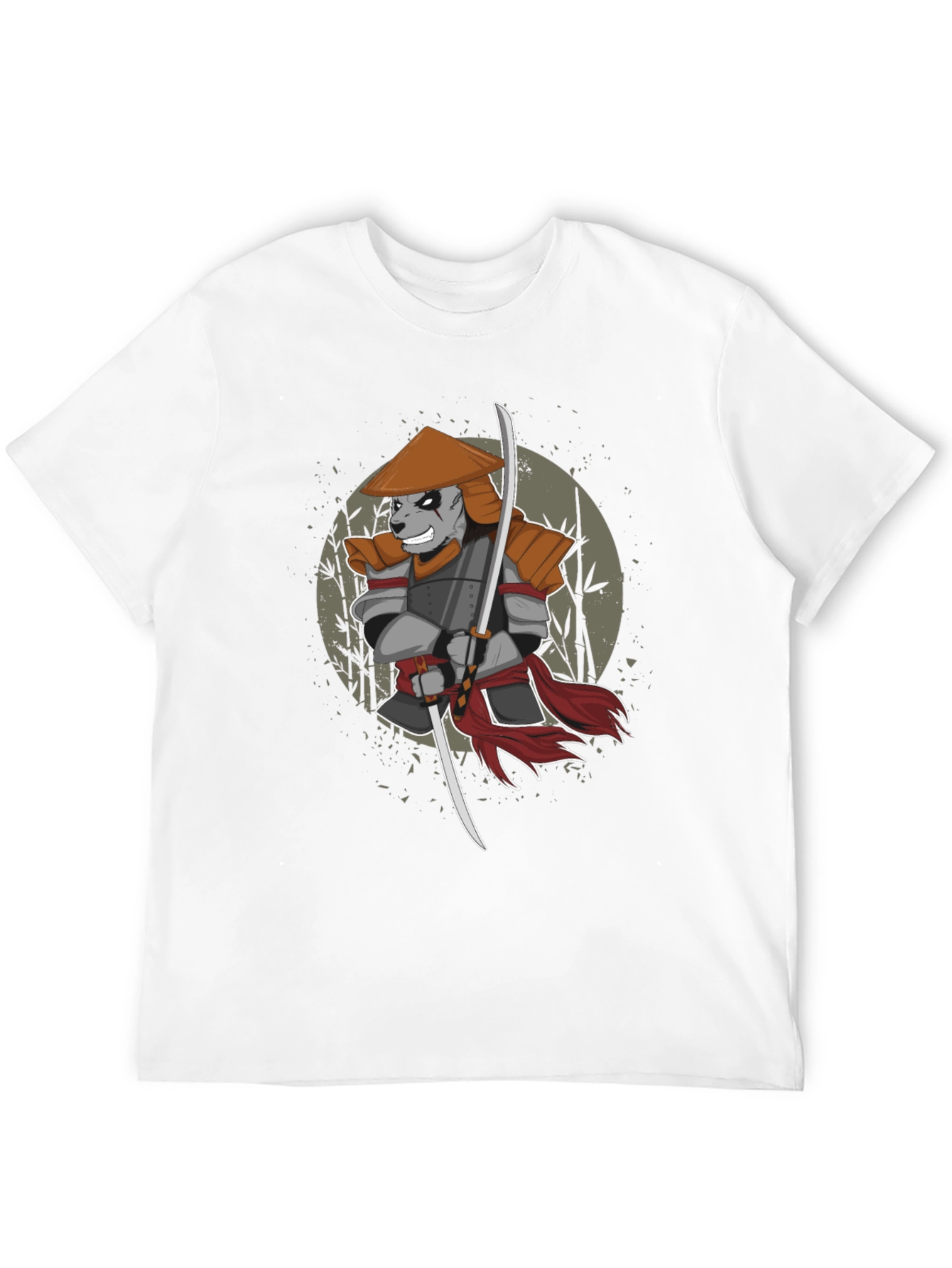 Samurai Panda Graphic T-Shirt