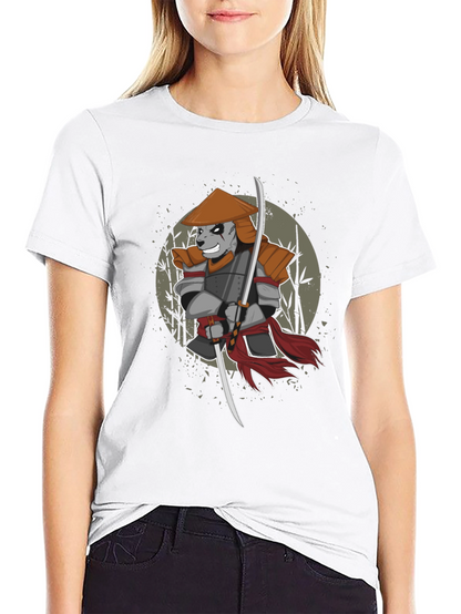 Samurai Panda Graphic T-Shirt