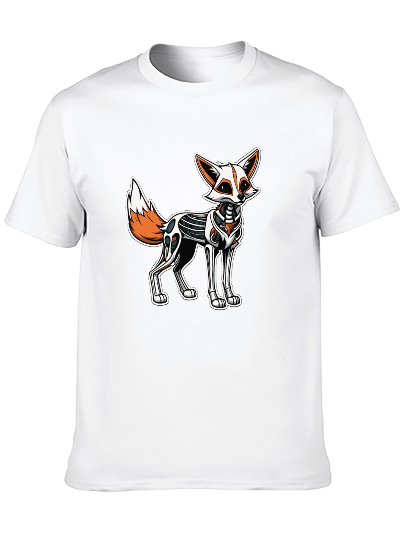 Robotic Fox Graphic Tee - Black