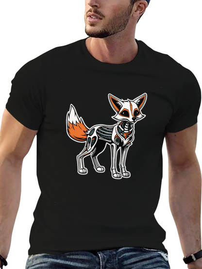 Robotic Fox Graphic Tee - Black