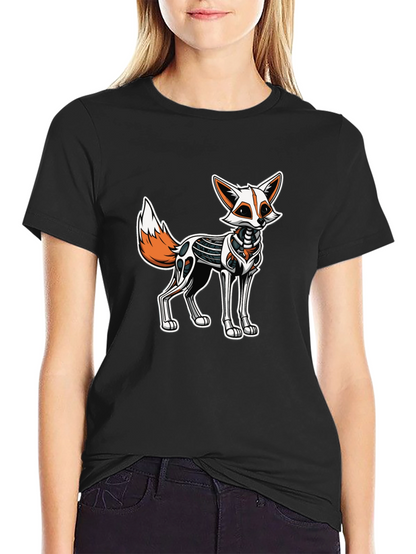 Robotic Fox Graphic Tee - Black