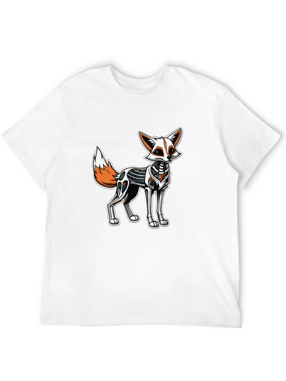 Robotic Fox Graphic Tee - Black