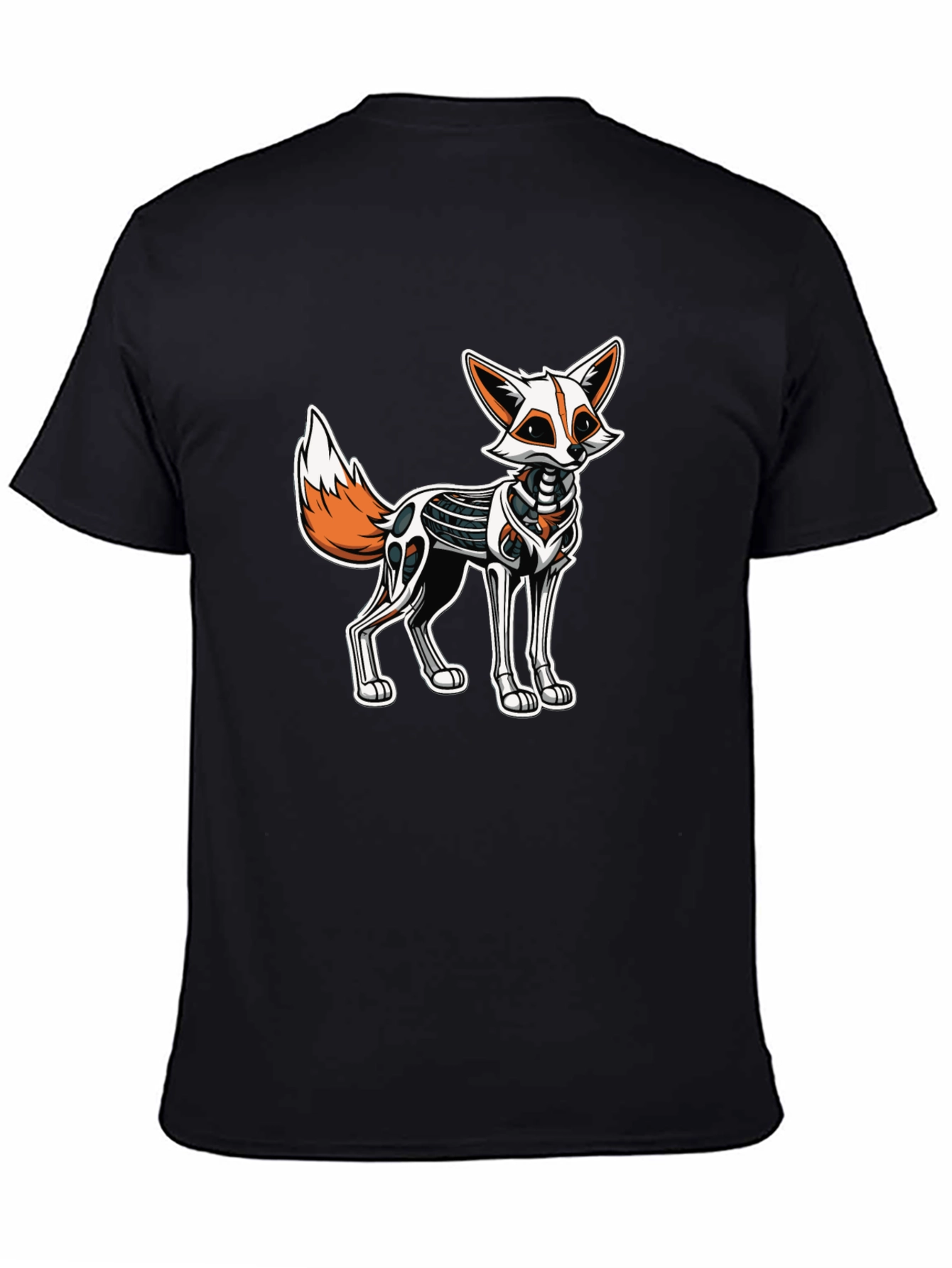 Robotic Fox Graphic Tee - Black