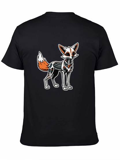 Robotic Fox Graphic Tee - Black