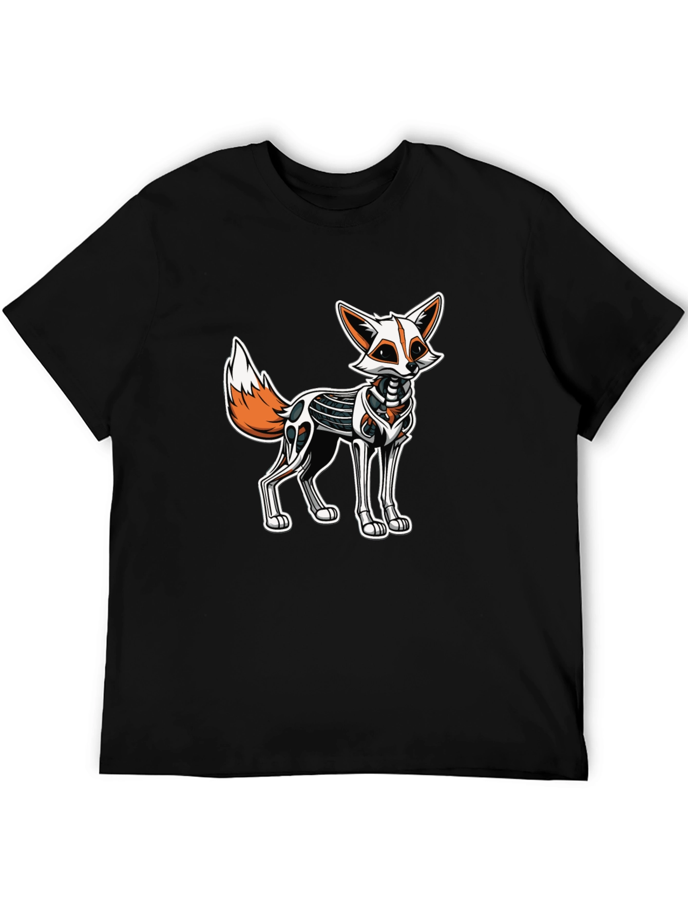 Robotic Fox Graphic Tee - Black