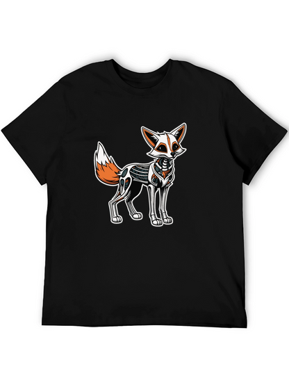Robotic Fox Graphic Tee - Black