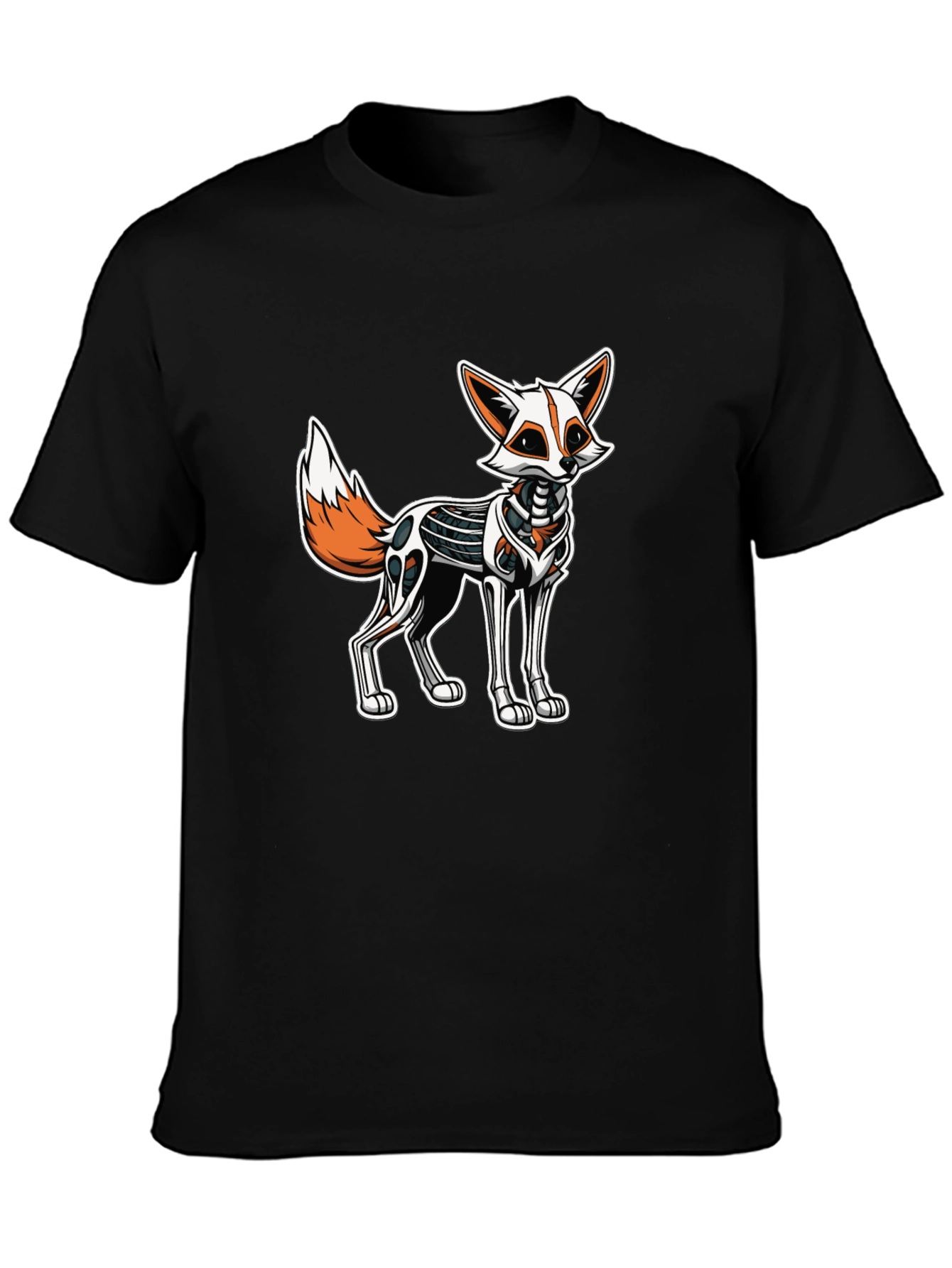 Robotic Fox Graphic Tee - Black