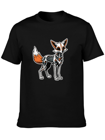 Robotic Fox Graphic Tee - Black