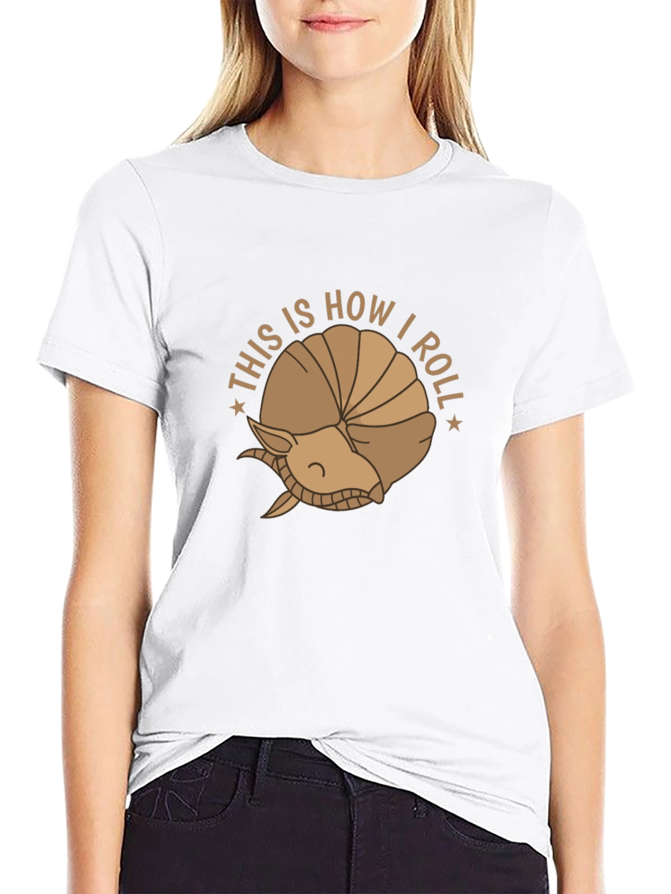 This is How I Roll T-Shirt - Armadillo Design