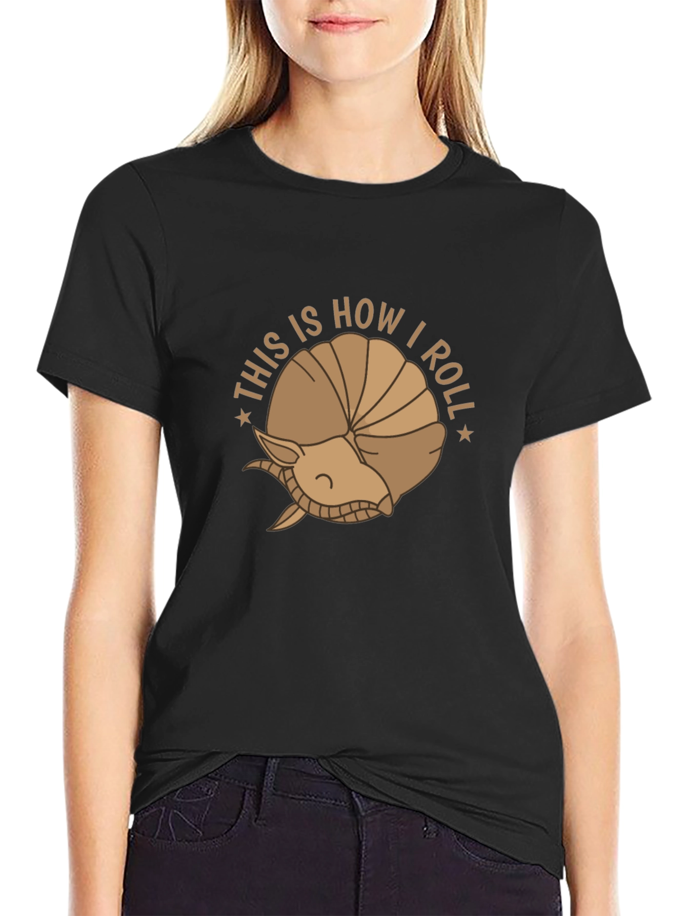 This is How I Roll T-Shirt - Armadillo Design