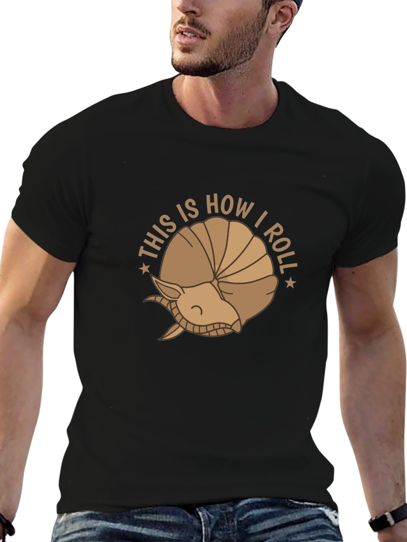 This is How I Roll T-Shirt - Armadillo Design