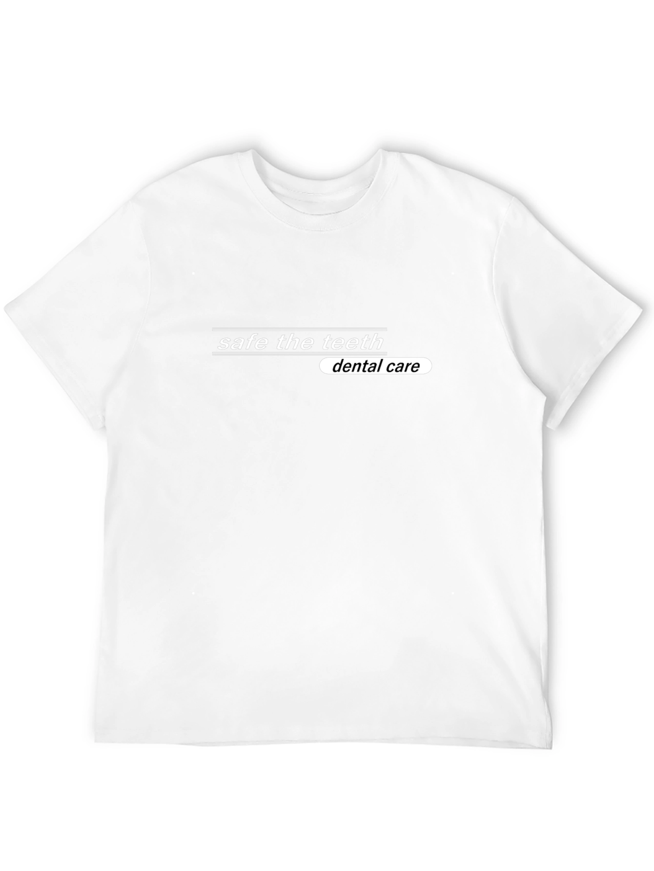Safe the Teeth Dental Care Black T-Shirt