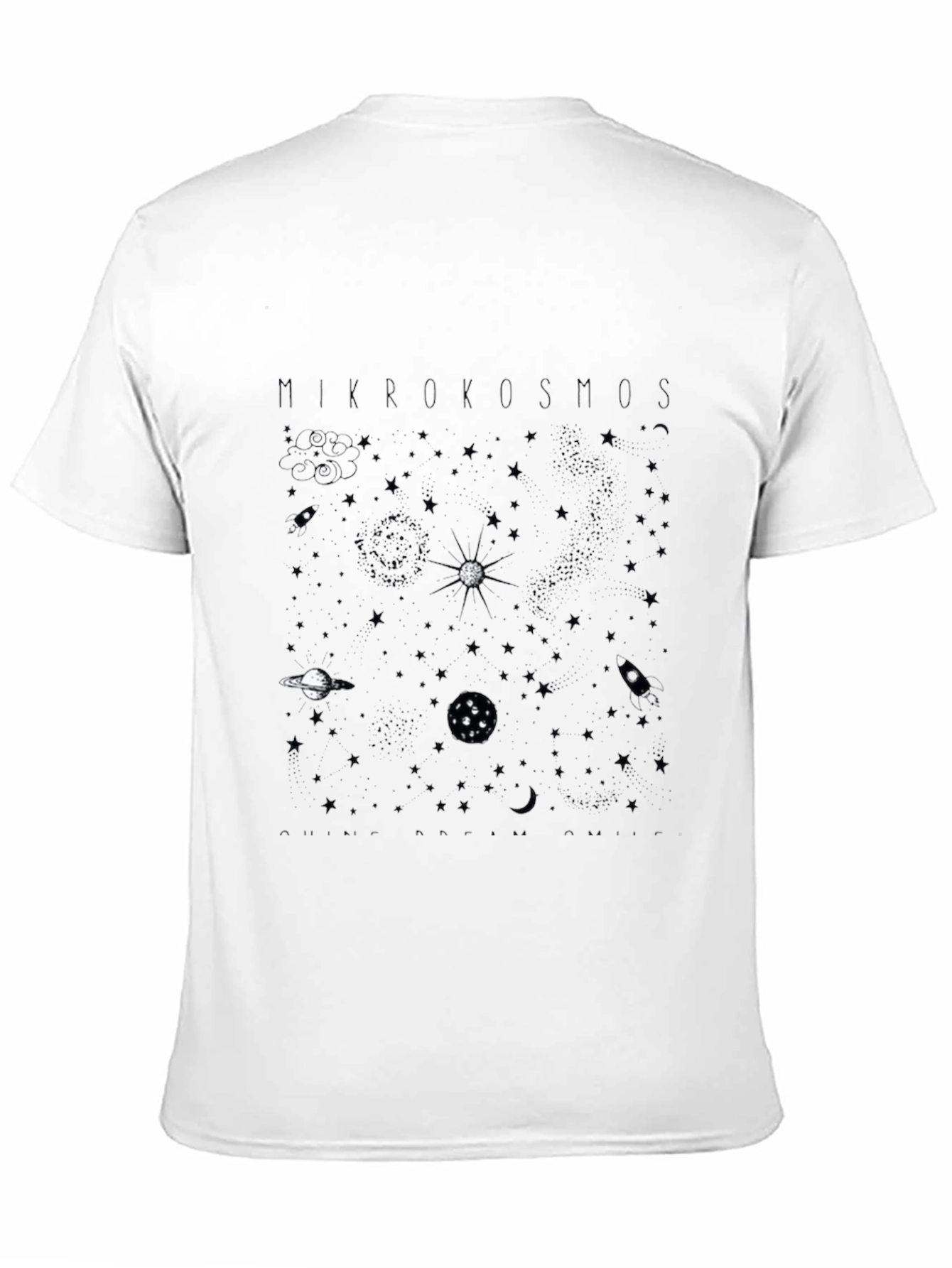 Mikrokosmos Space Print T-Shirt
