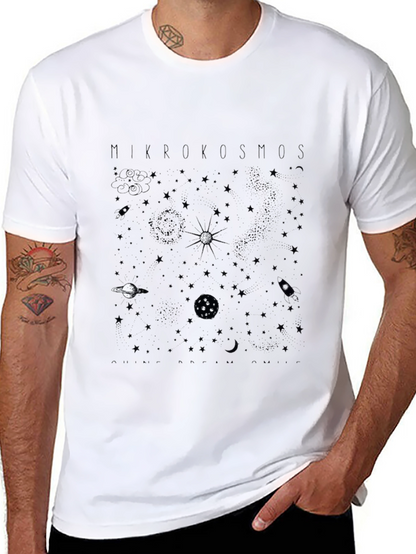 Mikrokosmos Space Print T-Shirt