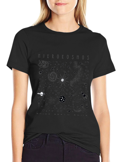 Mikrokosmos Space Print T-Shirt