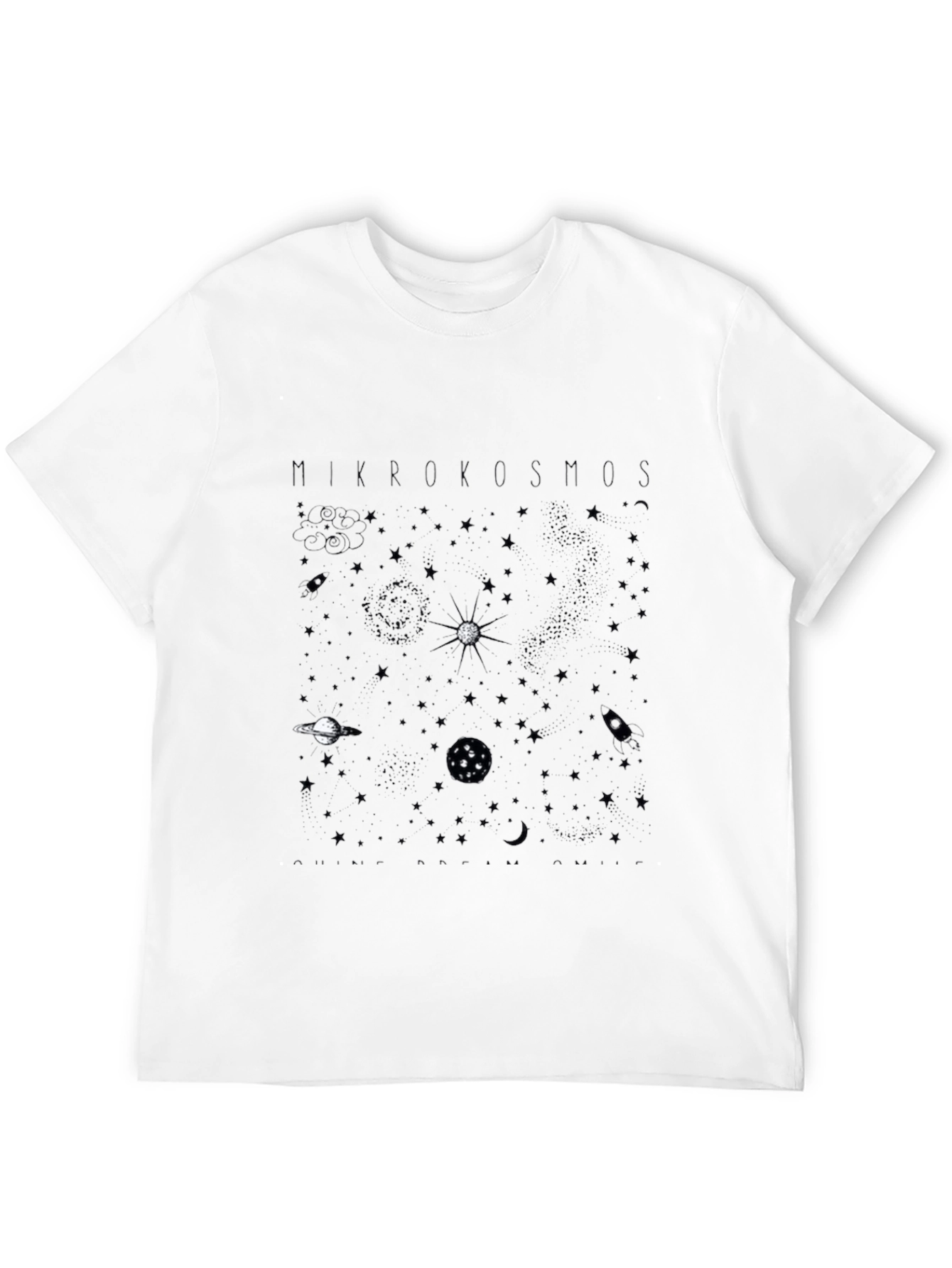Mikrokosmos Space Print T-Shirt