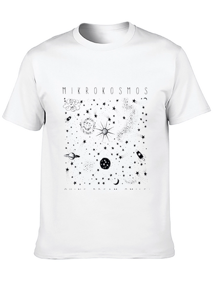 Mikrokosmos Space Print T-Shirt