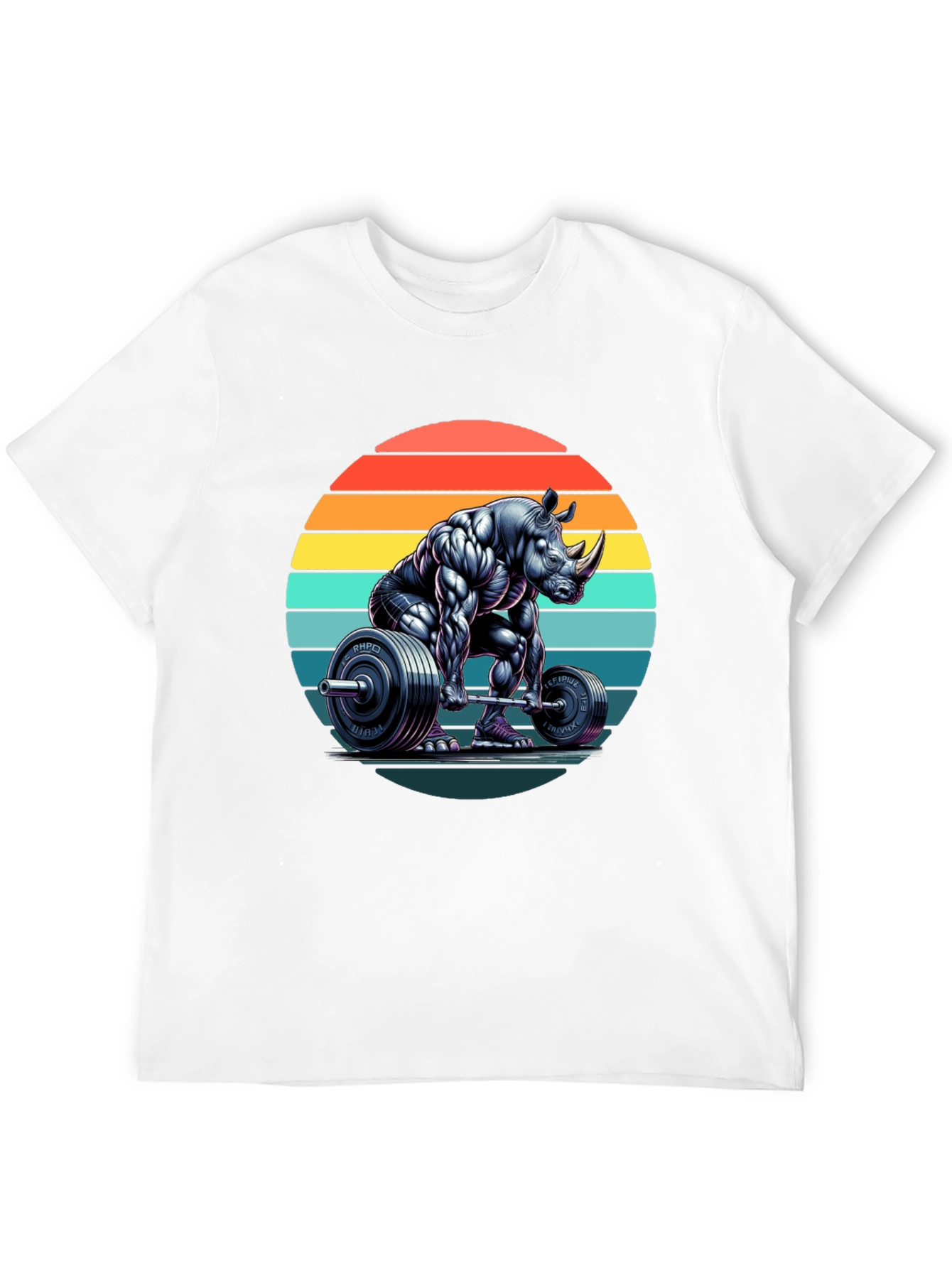 Rhino Powerlifting Graphic Tee - Black