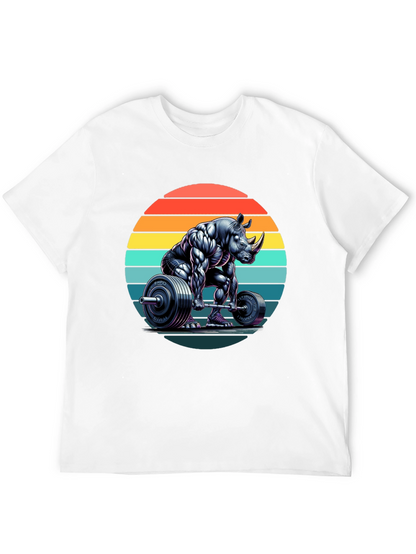 Rhino Powerlifting Graphic Tee - Black