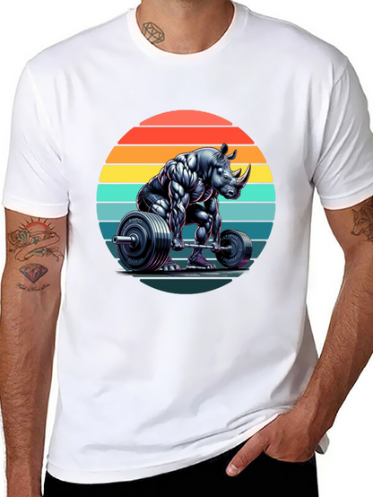 Rhino Powerlifting Graphic Tee - Black