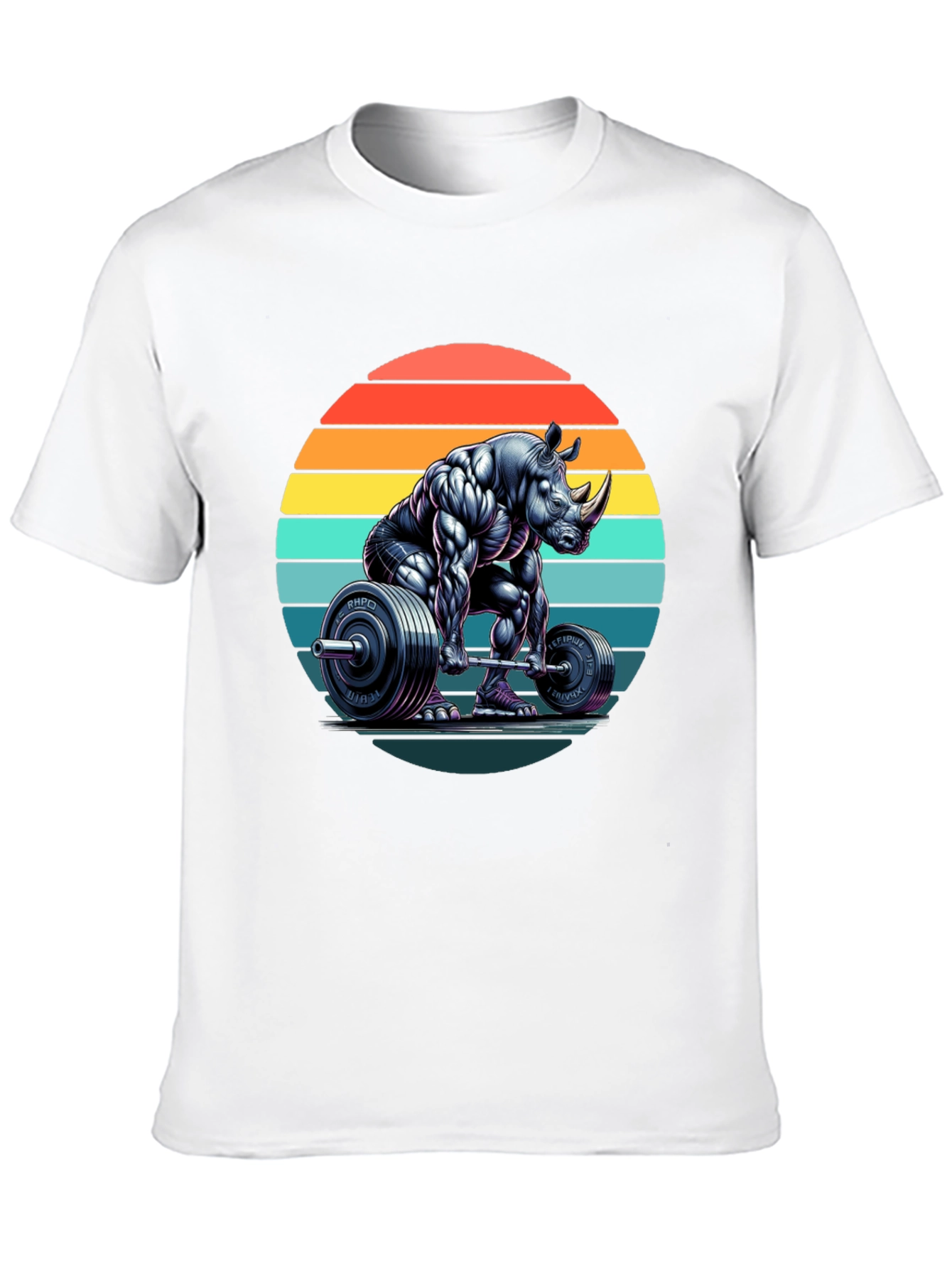 Rhino Powerlifting Graphic Tee - Black