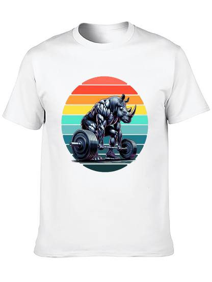 Rhino Powerlifting Graphic Tee - Black