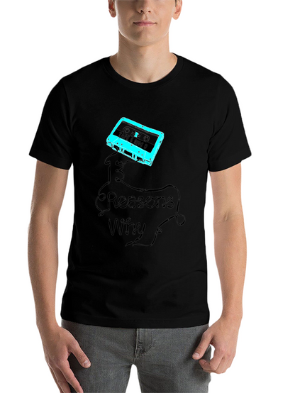 13 Reasons Why Cassette Tape Graphic Tee - Black