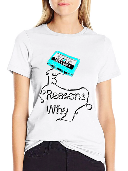 13 Reasons Why Cassette Tape Graphic Tee - Black