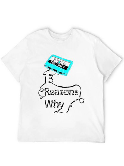 13 Reasons Why Cassette Tape Graphic Tee - Black