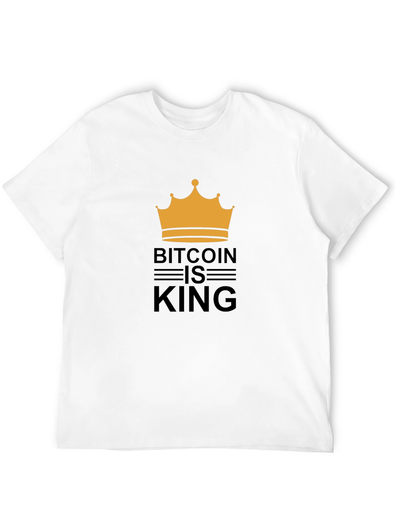 Bitcoin is King T-Shirt - Crypto Crown Design