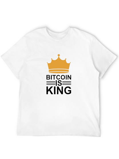 Bitcoin is King T-Shirt - Crypto Crown Design