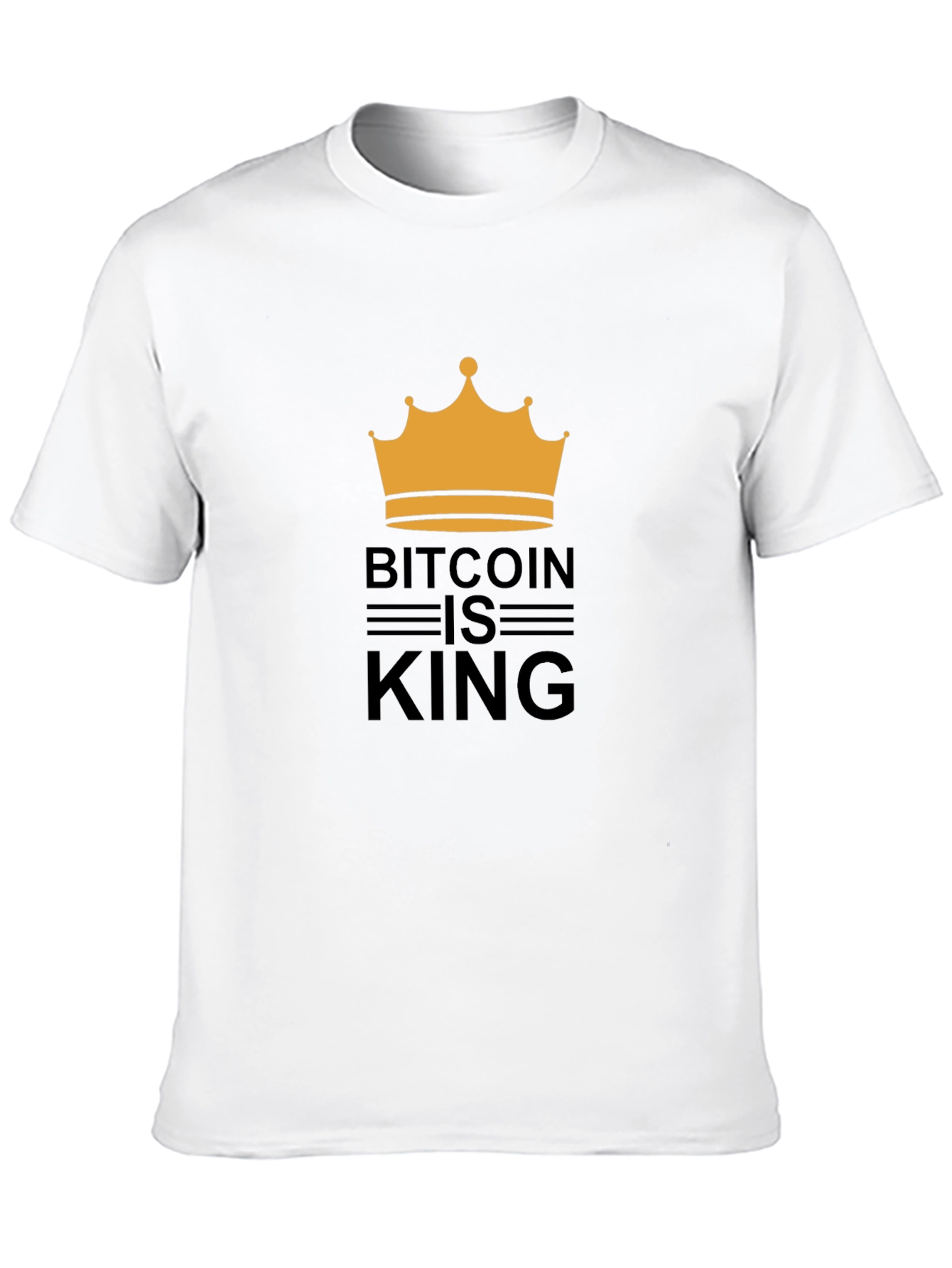 Bitcoin is King T-Shirt - Crypto Crown Design
