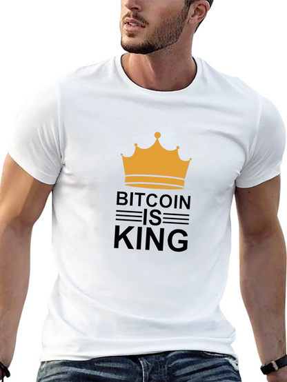 Bitcoin is King T-Shirt - Crypto Crown Design