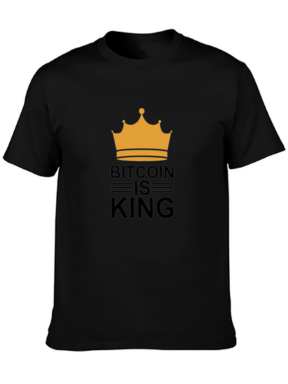 Bitcoin is King T-Shirt - Crypto Crown Design